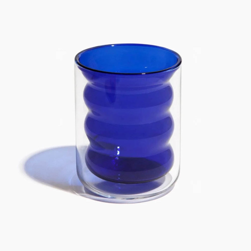 Nib poketo double wall groovy cup glass